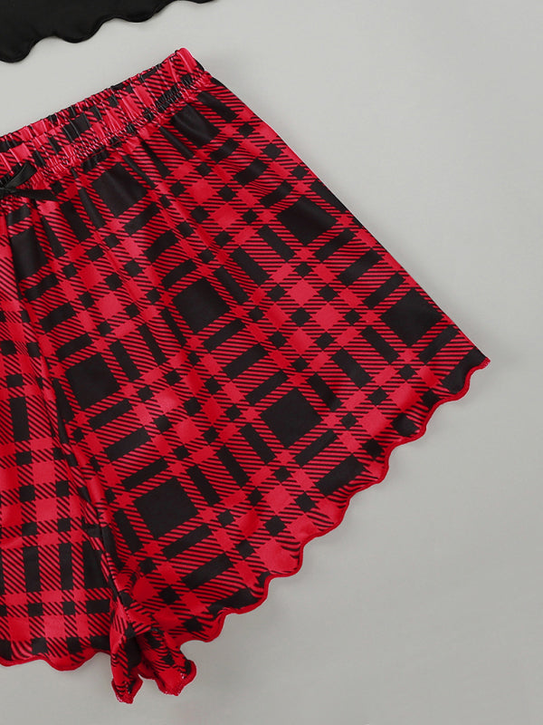 Ensemble Maison Débardeur HONEY et Short Carreaux Femme