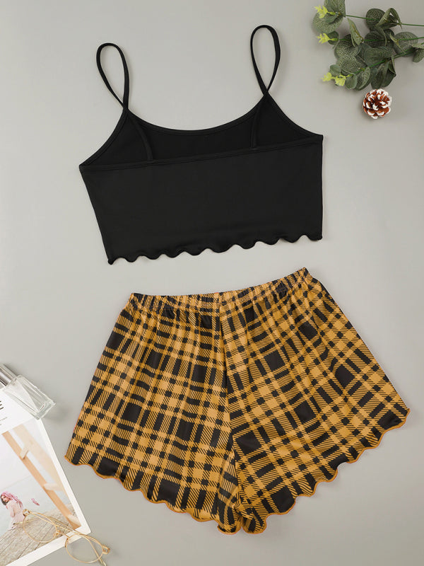 Ensemble Maison Débardeur HONEY et Short Carreaux Femme