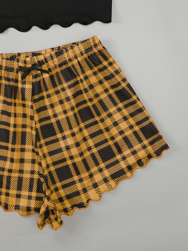 Ensemble Maison Débardeur HONEY et Short Carreaux Femme