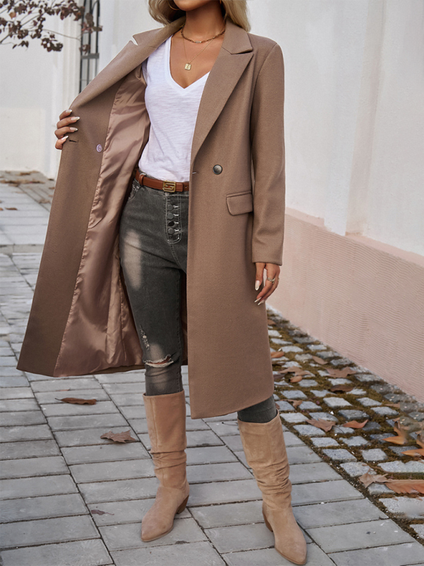 Cardigan Tweed Col Revers Femme