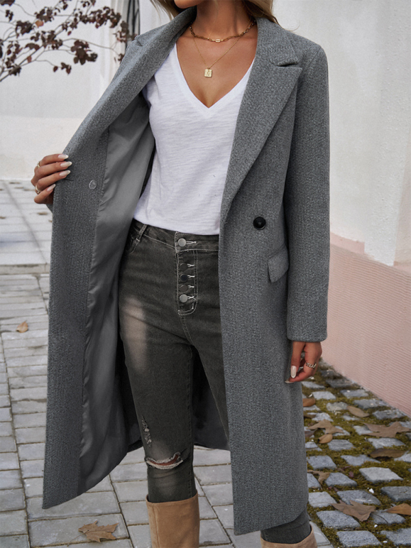 Cardigan Tweed Col Revers Femme